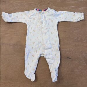 Magnetic Me Cream Floral Kids Footie